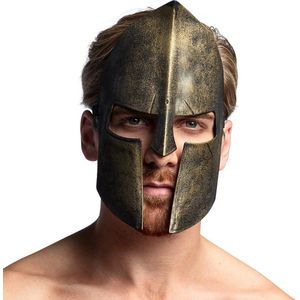 Boland - Gezichtsmasker Spartaan - Volwassenen - Gladiator - Griekse en Romeinse Oudheid