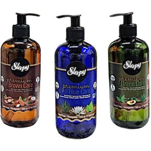 Sleepy Premium Care Series Mix ( Blauw , Groen , Bruin ) 3x 500 ml - Sleepy Premium Bakım Serisi Mix (Mavi, Yeşil, Kahverengi) 3x 500 ml- Sleepy Premium Care Series Mix (Blue, Green, Brown) 3x 500 ml