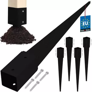 50 stuks tuinpalen, U-vorm 4X 15 cm gegalvaniseerde grondankers