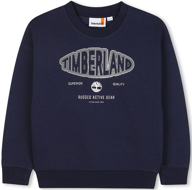 Timberland - T60544 - Sweatshirt - Blauw - 10 Years - Jongens