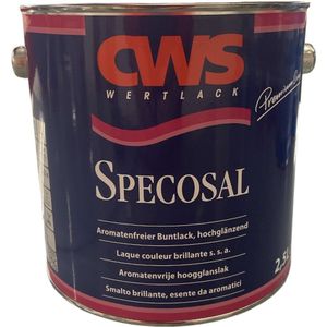 CWS Specosal - Solventgedragen hoogglanslak - Hout en diverse materialen - binnen en buiten - 2.50 L - Wit
