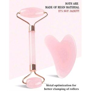 Gezichtsroller - Face roller - Gua Sha Steen - set -Gezichtsmassage