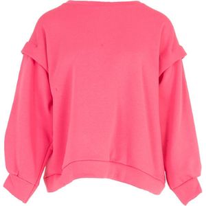 Roze Jogger Sweater - Truien - Sweaters - Schouder detail - Azzuro Mode- Roze