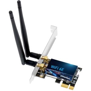 PCIe WiFi 6E & Bluetooth Netwerkkaart - BT 5.3 - 2.4Ghz/5Ghz/6Ghz - 5374Mbps - AX210-A