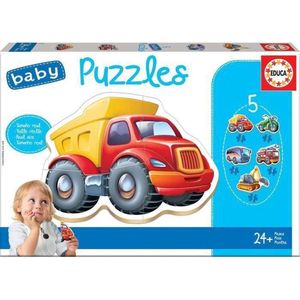 Educa Set van 5 Puzzels - Baby - Auto's