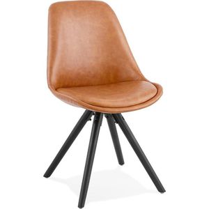 Alterego Design stoel 'STREET' bruin industriële stijl