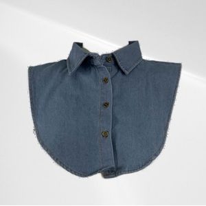 Blouse kraagje - Denim blauw - In verschillende kleuren - Katoen