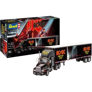 1:32 Revell 07731 AC/DC Tour Truck en Trailer ""Power UP"" Plastic Modelbouwpakket