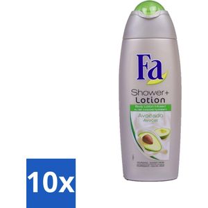 Fa - Douchecrème Met Lotion - Avocado - 250 ml - Bulkverpakking - 10 stuks