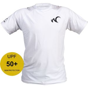 Watrflag Rashguard Cadiz - Heren - Wit - UV beschermend surf shirt regular fit XS