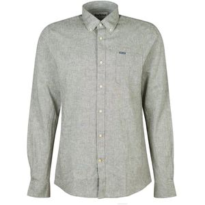 Barbour Nelson tailored shirt bleached olive XL