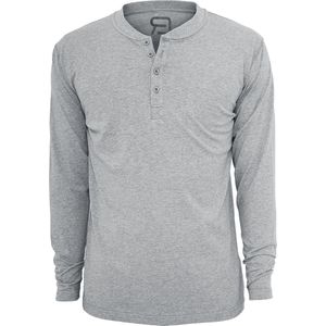 R.E.D. Rock-Engineered Design Lichtgrijs basic shirt met lange mouwen en hoofdband - Heren - S