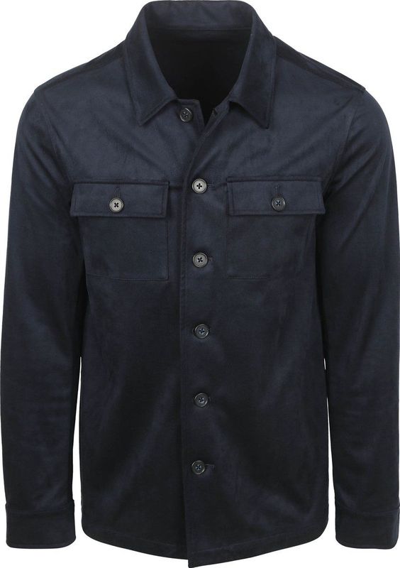 Suitable Pasetta Overshirt Donkerblauw (navy) - Maat S - Heren