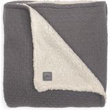 Jollein Baby Deken Ledikant 100x150cm Teddy Bliss Knit - Storm Grey