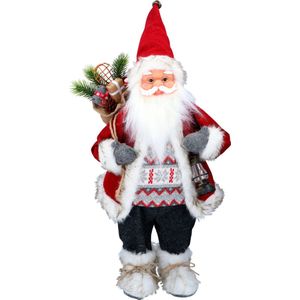 Christmas Gifts Kerstman-Pop - Kerstversiering voor Binnen - 60cm - Rood