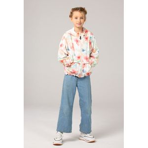 Ducksday - Jas - Windstopper - Waterafstotend - Unisex - Bliss - bloemen - herfst - Back to school - 122/128 - 8 jaar