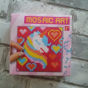 Mozaiek knutsel setje, eenhoorn, Mosaic art, DIY, pixel art