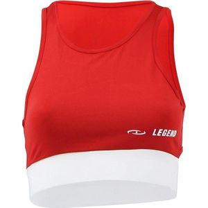 Legend Dames Sport-BH  rood - witte streep Maat: S