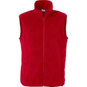Clique Basic Polar Fleece Vest Rood maat 4XL