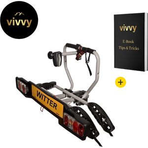 Fietsendrager - Opvouwbaar - Voor 2 Electrische Fietsen - Met Verlichting - 112 x 16 x 63 cm