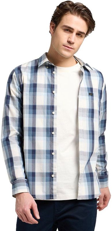 Lee - Button Down - Overhemd - Vintage Blue Ombre - Lange Mouwen