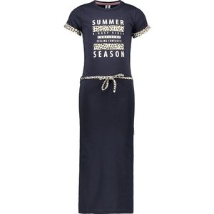 Meisjes maxi jurk - Marine blauw