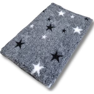 Vetbed Starry Night - Grijs - Antislip Hondenmat - 150 x 100 cm - Benchmat - Hondenkleed - Voor Honden -Machine Wasbaar