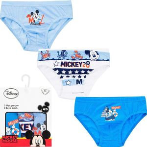 Mickey Mouse - 3 x onderbroek maat 104/110 - 4/5 jaar