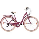 Ks Cycling Fiets Damesfiets Stadsfiets 6-versnellingen Balloon 28 inch rood - 48 cm