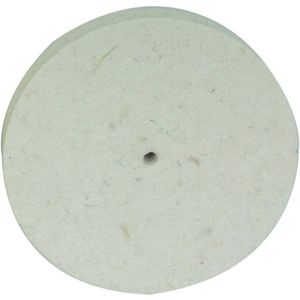 Polijstschijf van vilt Ø100 x 15 mm voor metaalbewerking