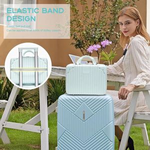 Beauty Case - Draagbare Make-up Koffer - 1 stuk - Wit Rose Goud - Waterdicht