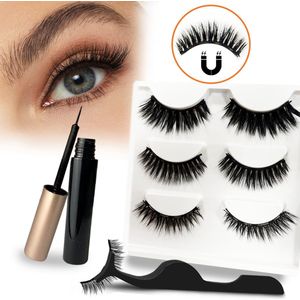 Magnetische Nep Wimpers - Wimperextensions - Cluster - Lashes - Naturel - Diy lashes - Stukjes wimpers - 3 segmenten