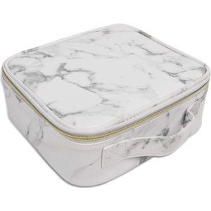 Draagbare Make-Up Organizer met Compartimenten - Waterdichte Cosmetica Koffer voor Reizen