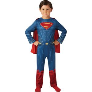 Rubies - Superman Kostuum - Superman Kostuum Jongen - Blauw, Rood, Geel - Maat 140 - Carnavalskleding - Verkleedkleding