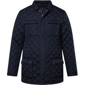 Boston Park Boston Park - Heren - Boston Park gewatteerde jas overhemdkraag tot 8XL - Navy blauw - Maat L