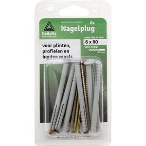 Deltafix Nagelpluggen 8x100mm 6 stuks