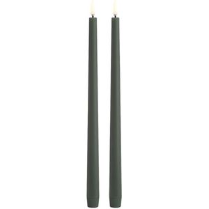 Uyuni LED Tafelkaars Slim-line, Olive green - Smooth, Set van 2, 2,3x32cm