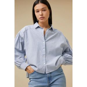 24112024 Sarah Short Pin Stripe Blouse