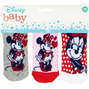 3 paar Baby - Sokjes - maat 0/6 Maanden - Minnie Mouse - Disney
