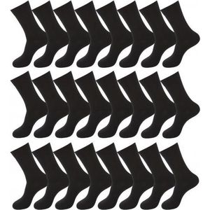 Socke - Heren Sokken Dames Sokken (Zwart) Maat 39-42 4 Paar - 90% Katoen - Kousen & Beenmode