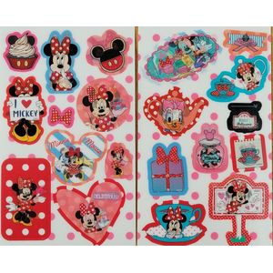 Disney Minnie Mouse 3D stickers ca. 20 stuks driedimensionale stickers