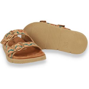 Mode-mania Dames Slipper Multicolour | Beige | Maat: 37