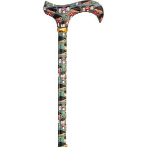 Classic Canes - Verstelbare Wandelstok - Egels - Verstelbaar - Lengte 73 - 95 cm - Aluminium