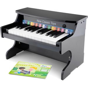 New Classic Toys Elektronische Speelgoed Piano met Muziekboekje - Zwart