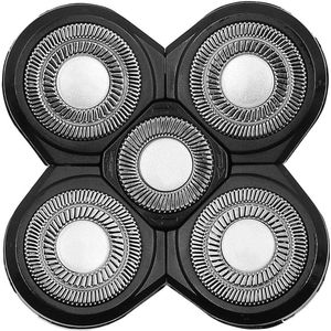 Spare Scheermes Hoofden voor Mannen - 5 Roterende Scheerhoofden voor Elektrische Scheerapparaat - Gemakkelijk te Installeren Backup