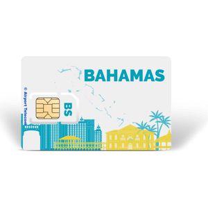 Simkaart Bahamas 6GB Data Prepaid Met Snel 4G/5G Internet En Bellen Op Reis In Antillen & Carribean Met Airport Telecom