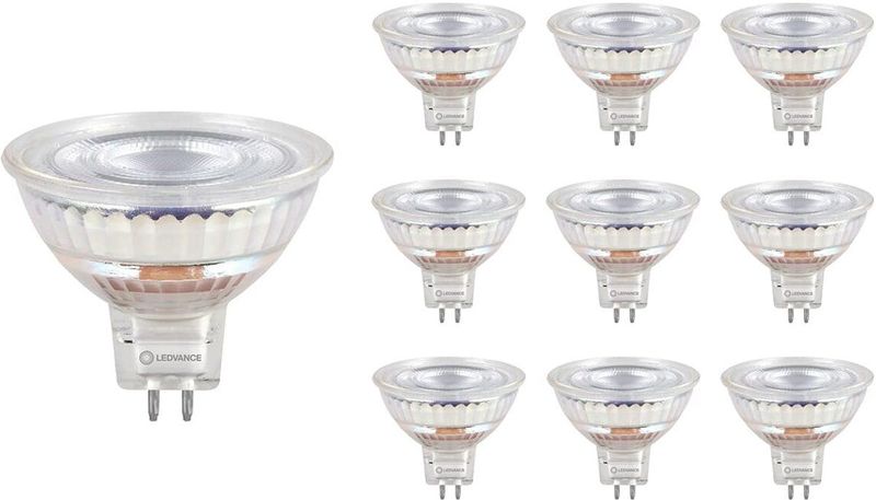 Ledvance - LED Spot MR16 GU5.3 - 6.1W - 621lm - 2700K - 12V - Ø50mm - 36° - Geschikt voor horeca en algemene verlichting - 10 stuks