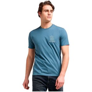 Lee - Elevated Ess Logo Tee - T-shirt - Vintage Blue - Korte Mouwen