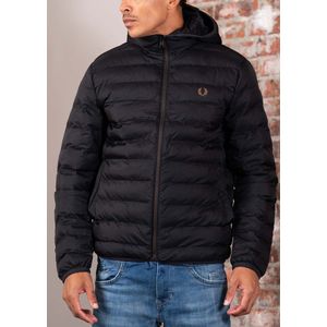 Fred Perry Hooded insulated jacket - black