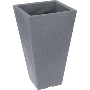 Nampook Bloempot Capri 27 X 45 Cm Kunststof Grijs